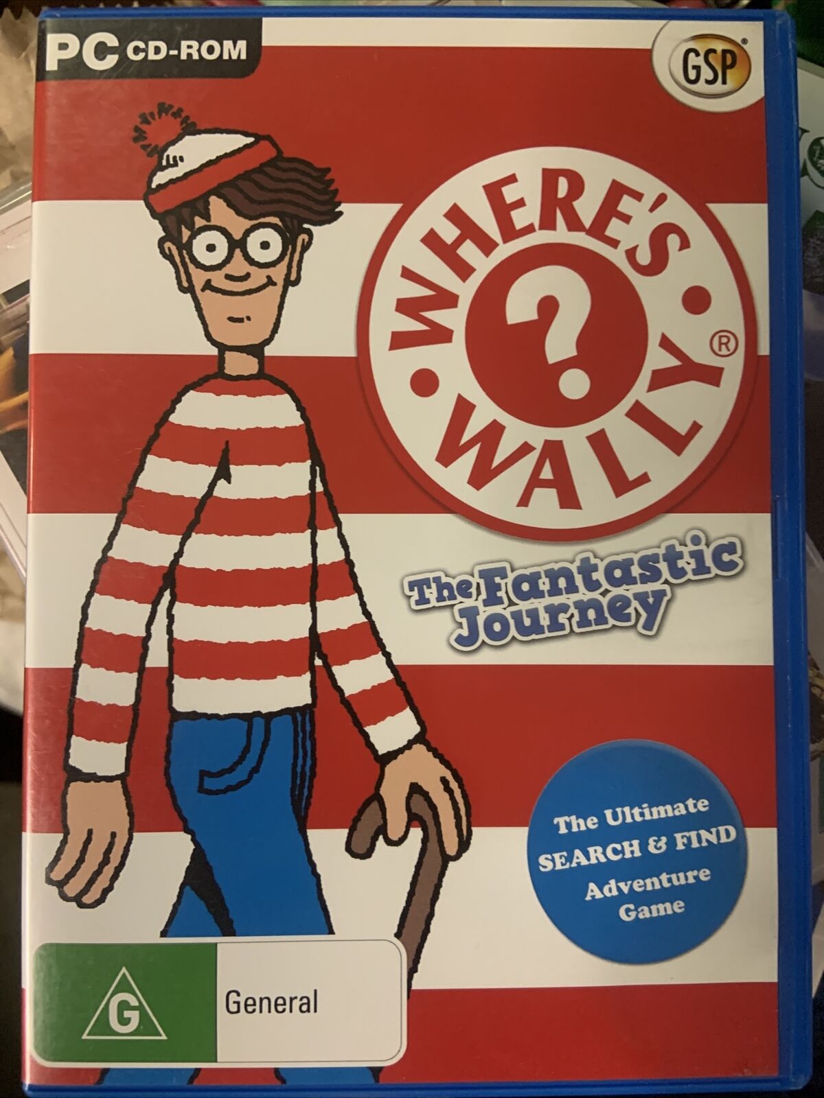 PC CD Rom WHERES WALLY The Fantastic Journey Adventure Game Disc