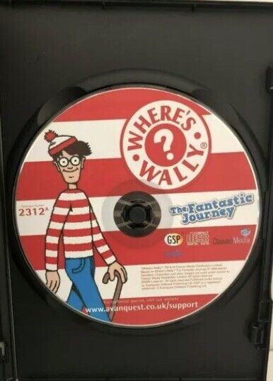 PC CD Rom WHERES WALLY The Fantastic Journey Adventure Game Disc