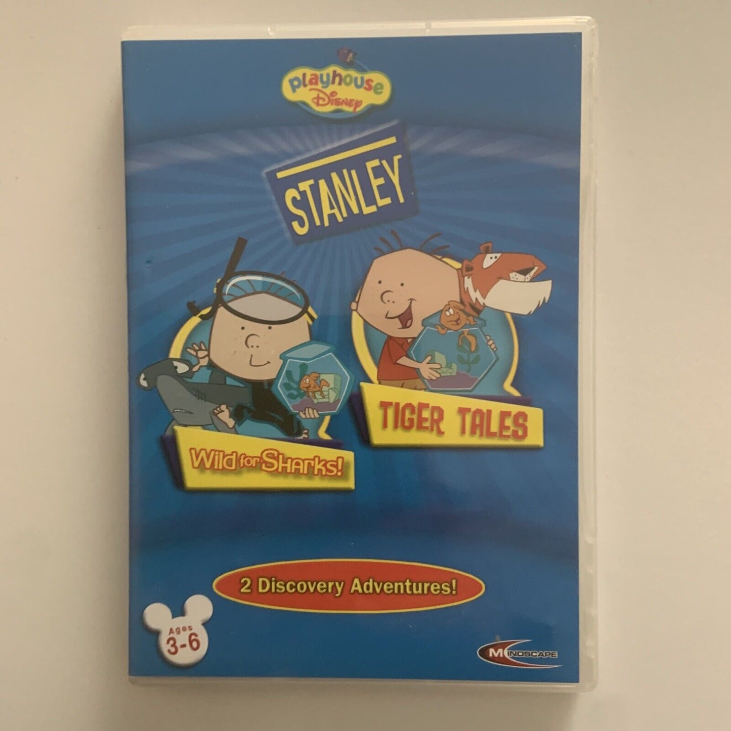 PC CD Rom STANLEY Wild for Sharks & Tiger  Tales Playhouse Disney Computer Game