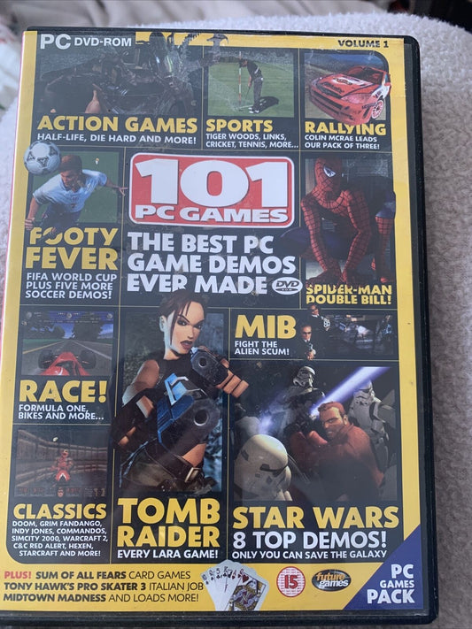 PC DVD ROM 101 PC Games Vol 1 Future Publishing 2002 Best Game Demos Ever Made