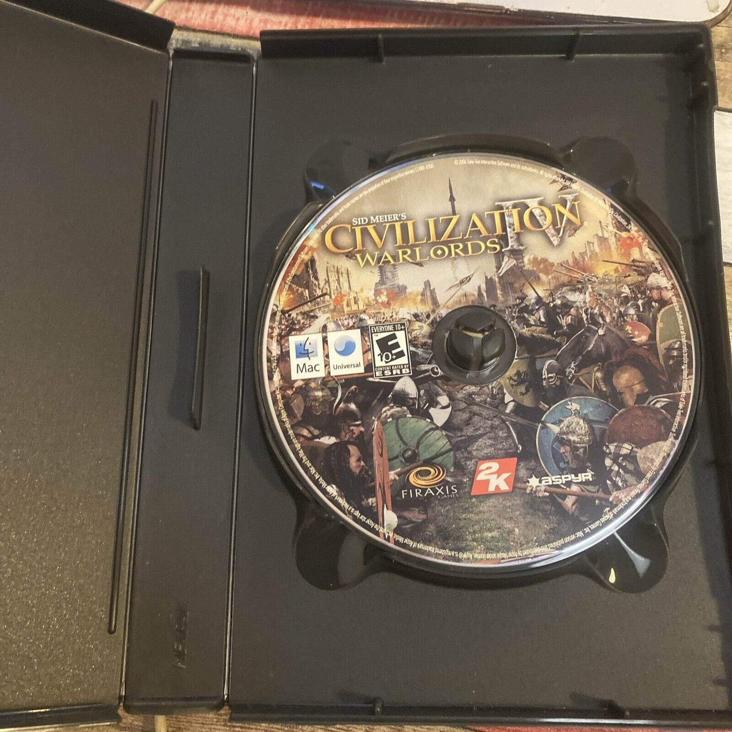 Mac CD Sid Meier's Civilization IV Warlords Expansion Pack Fat Case Firaxis