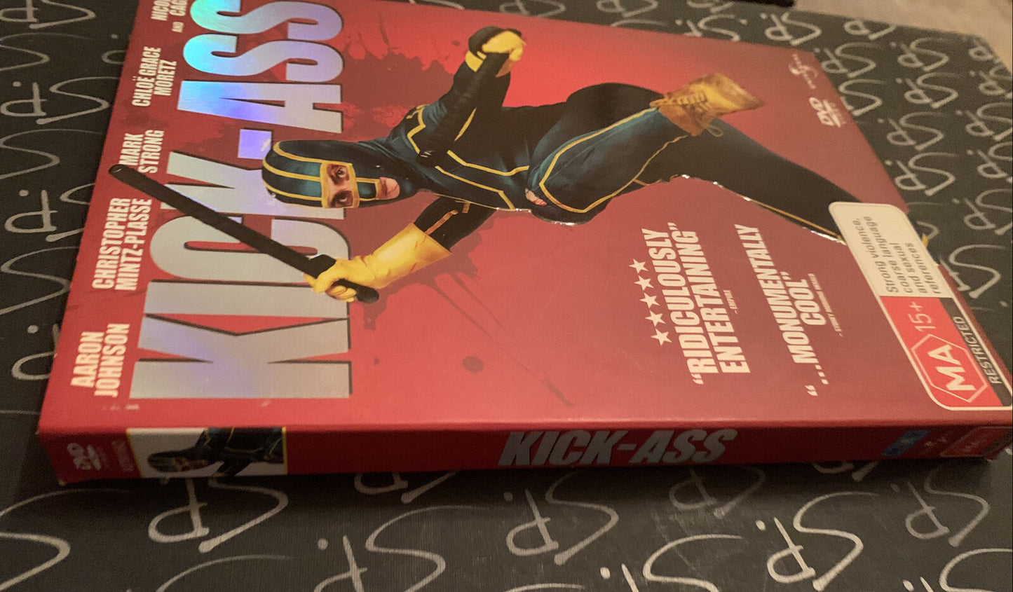 DVD KICK-ASS 2009 Nicholas Cage Super Heroes Dark Comedy Slipcover KICK ASS