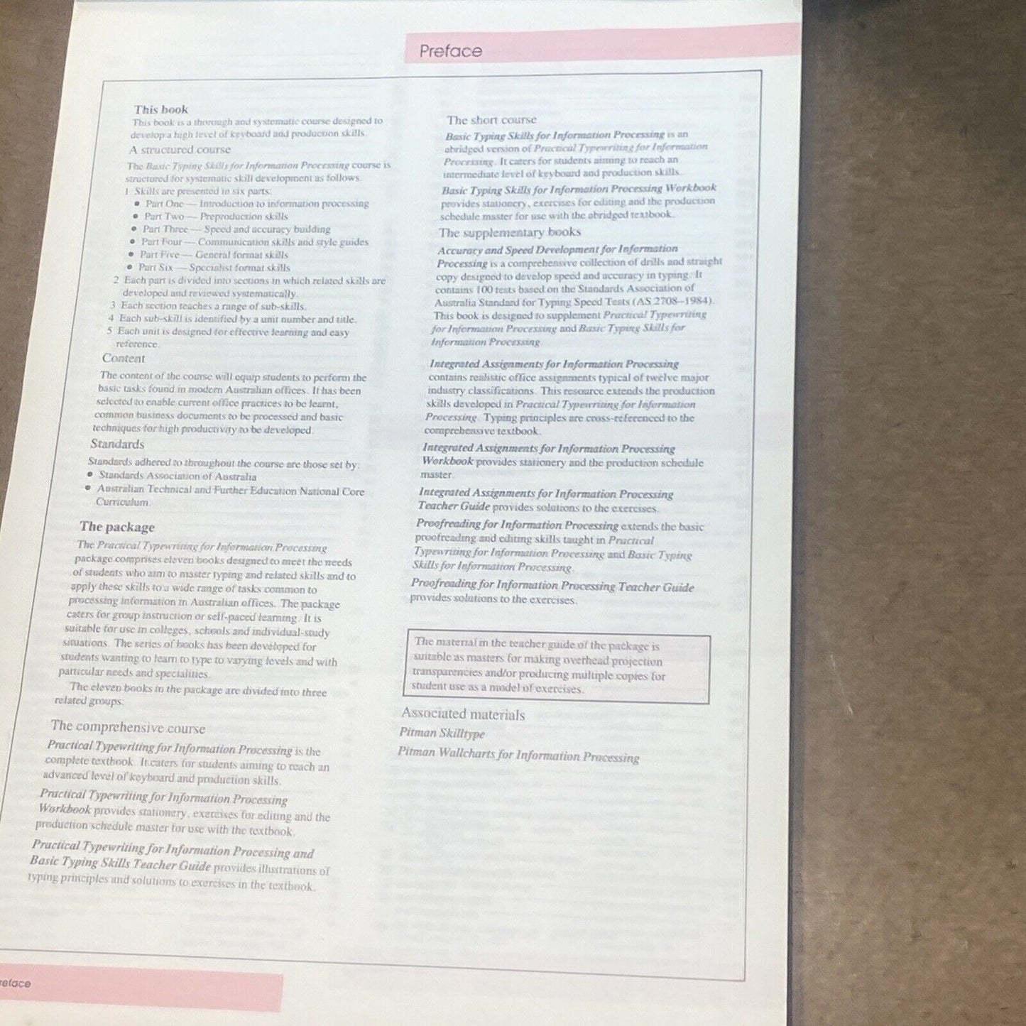 Basic Typing Skills for Information Processing D Napper D Craig C Whyte NotePad
