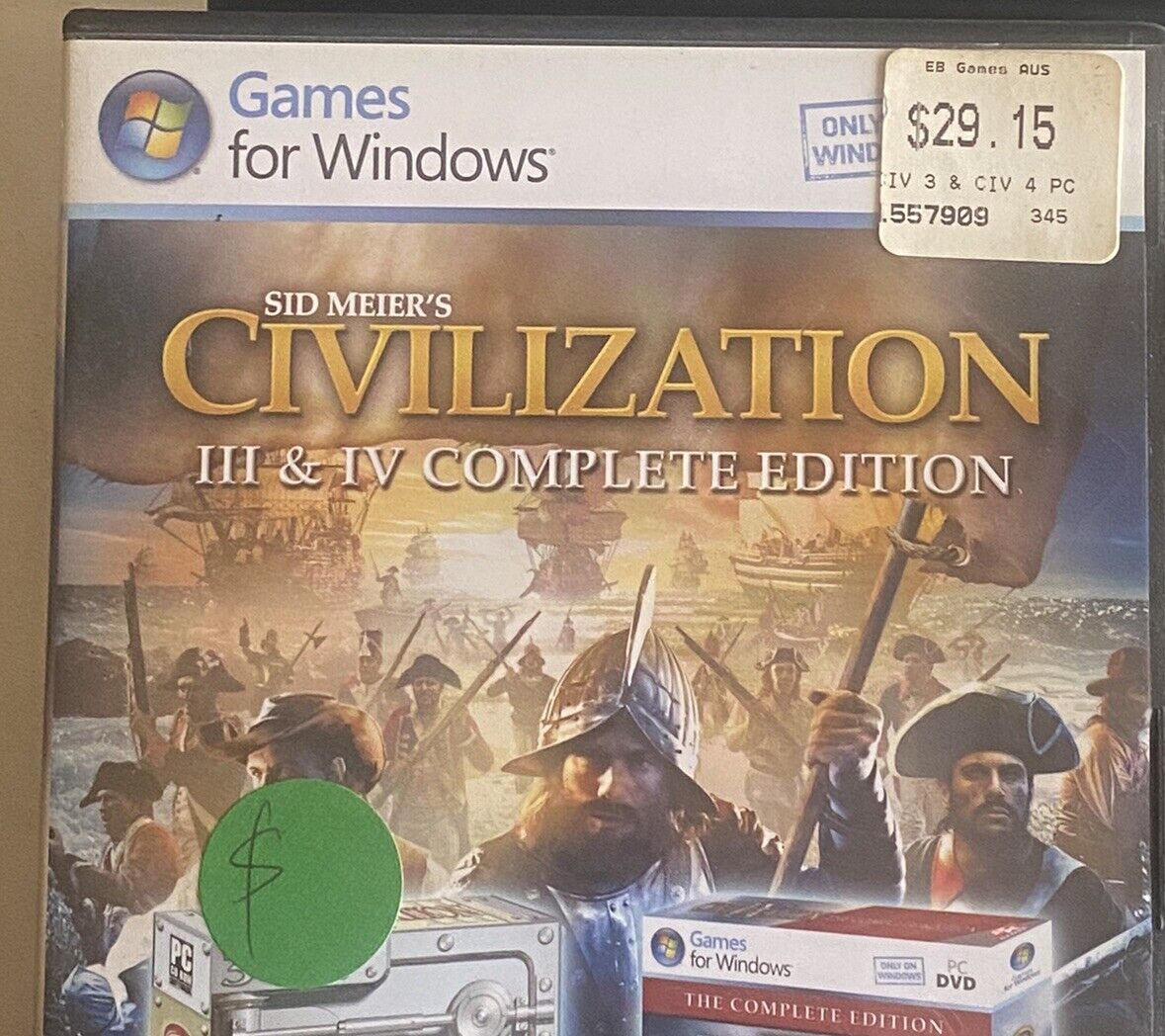 Games Windows Sid Meier's CIVILIZATION III IV Complete Edition Fat Case Firaxis