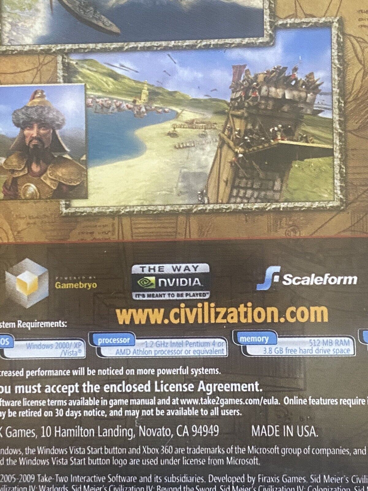 Games Windows Sid Meier's CIVILIZATION III IV Complete Edition Fat Case Firaxis