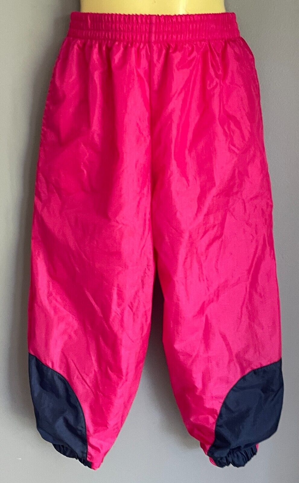 DANIELLE B Pink & Navy PUFFER Tracksuit Jacket Size M 5/6 & Pants Size S 4 Retro