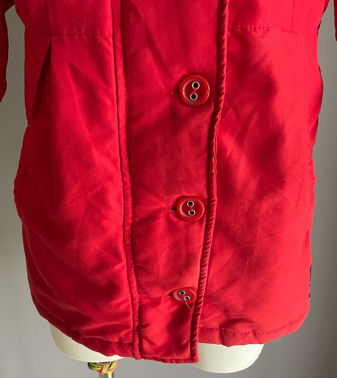 TARGET Red "Barbie" Jacket Thick and Warm Size 6 Faux Fur Trim Hoody