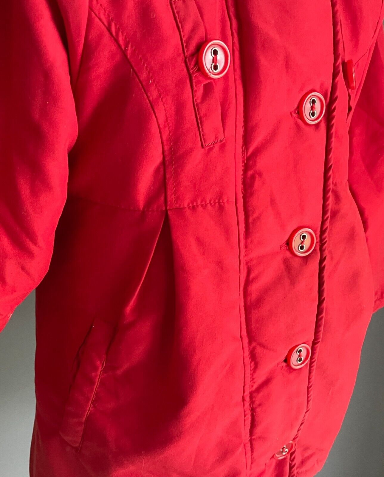 TARGET Red "Barbie" Jacket Thick and Warm Size 6 Faux Fur Trim Hoody