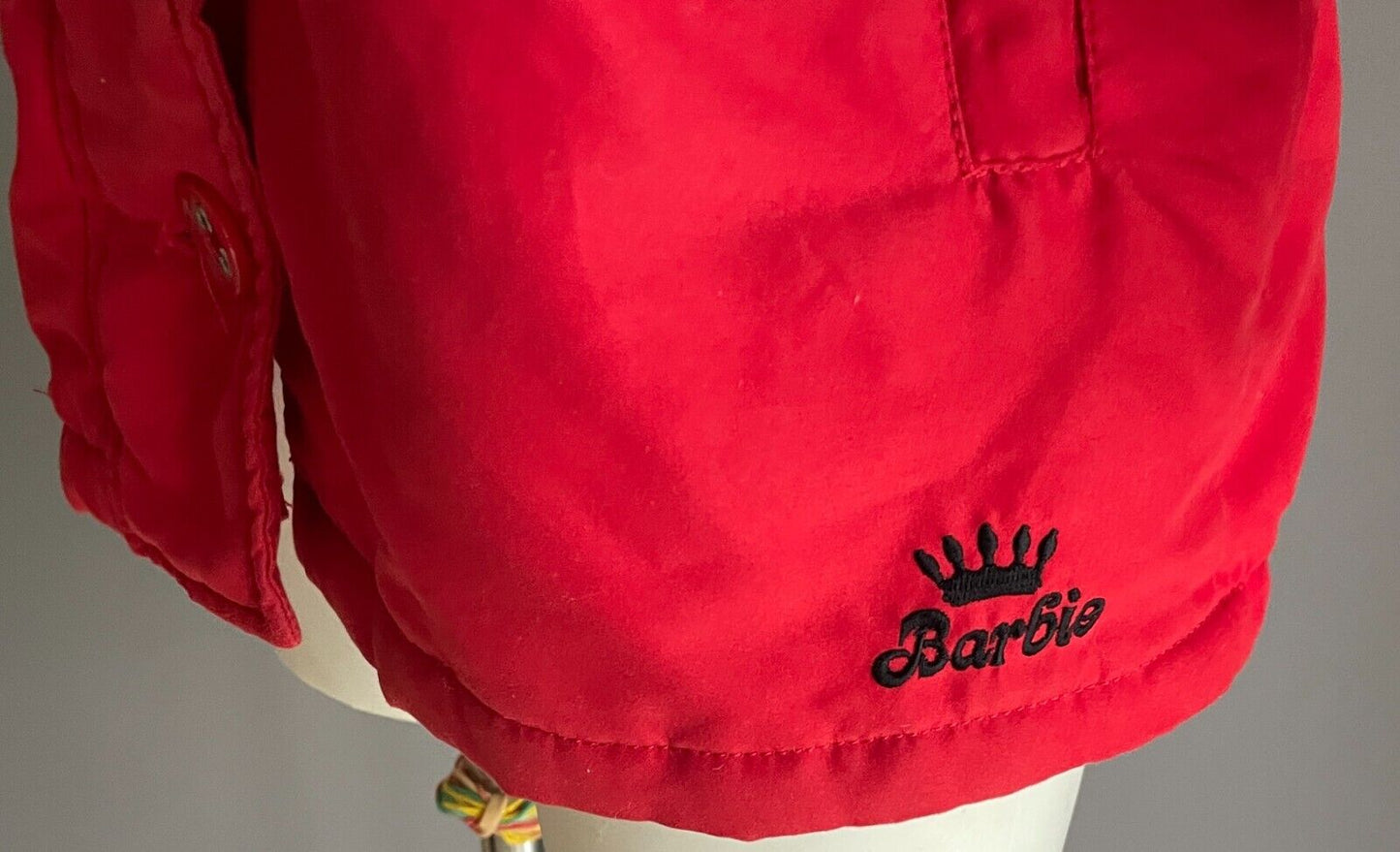 TARGET Red "Barbie" Jacket Thick and Warm Size 6 Faux Fur Trim Hoody