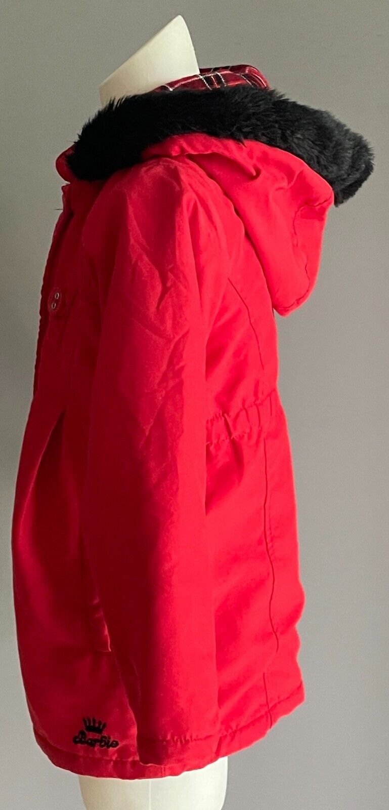 TARGET Red "Barbie" Jacket Thick and Warm Size 6 Faux Fur Trim Hoody