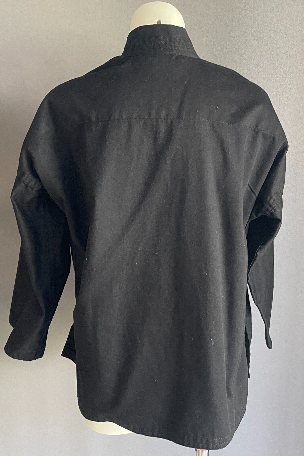 Black Unisex KARATE Jacket Long Sleeve Size 0 ] 130 Martial Arts Sports Gear