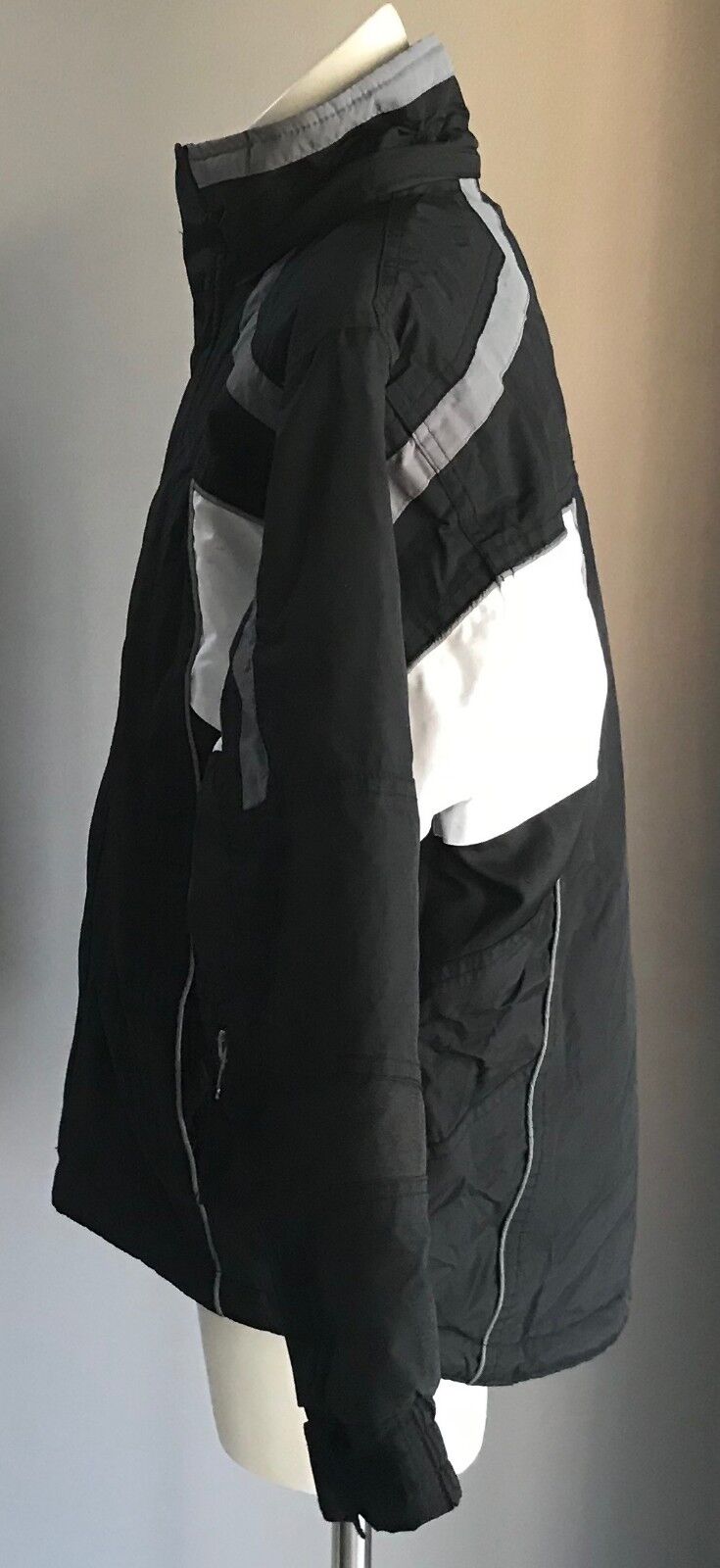 CRANE SPORTS Boys Ski Jacket Snowboard Grey Black White Winter Warm Size 8