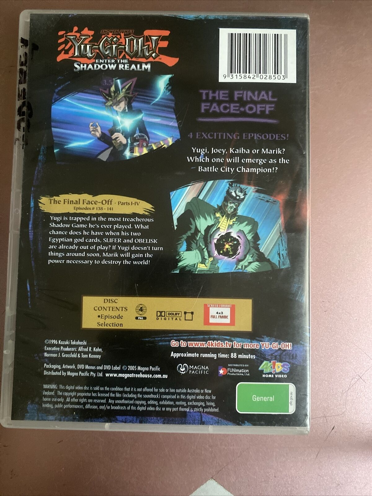 DVD Anime Yu-Gi-Oh Enter the Shadow Realm The Final Face Off Yu Gi Oh YuGiOh 3.5
