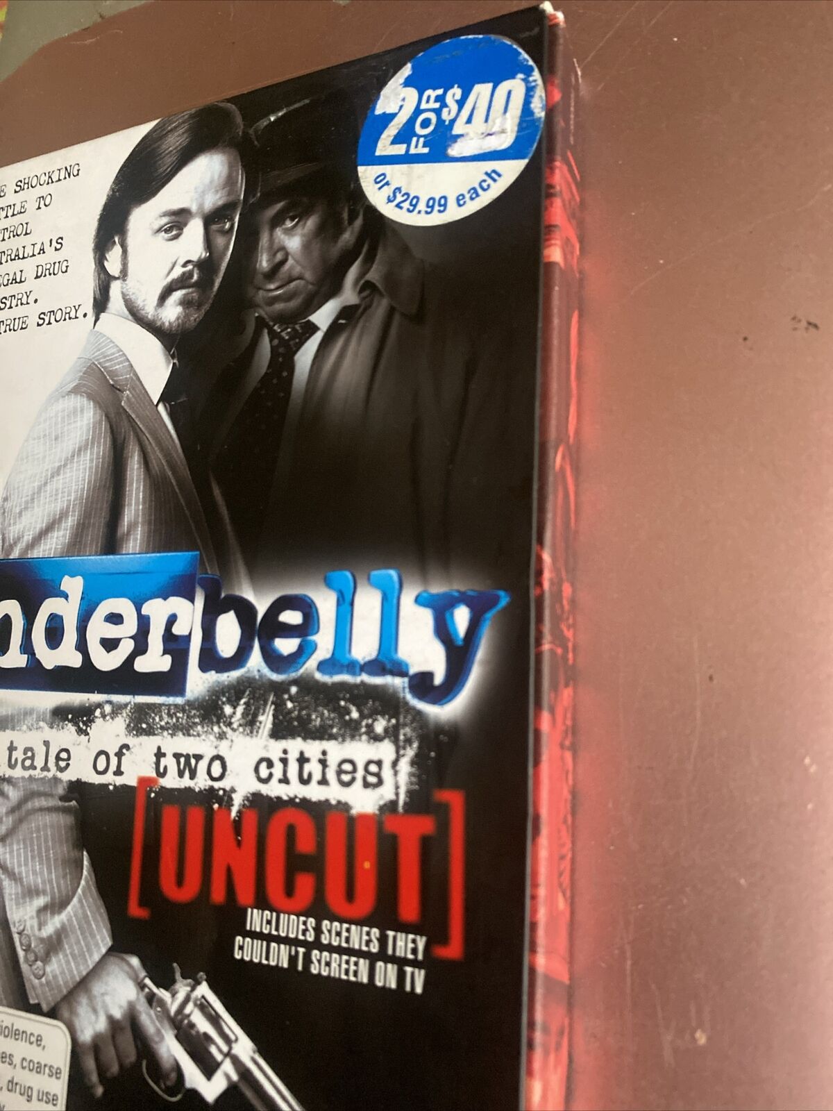 DVD UNDERBELLY A Tale of Two Cities 4 Disc Box Set R4 2008 Slip Cover Australia