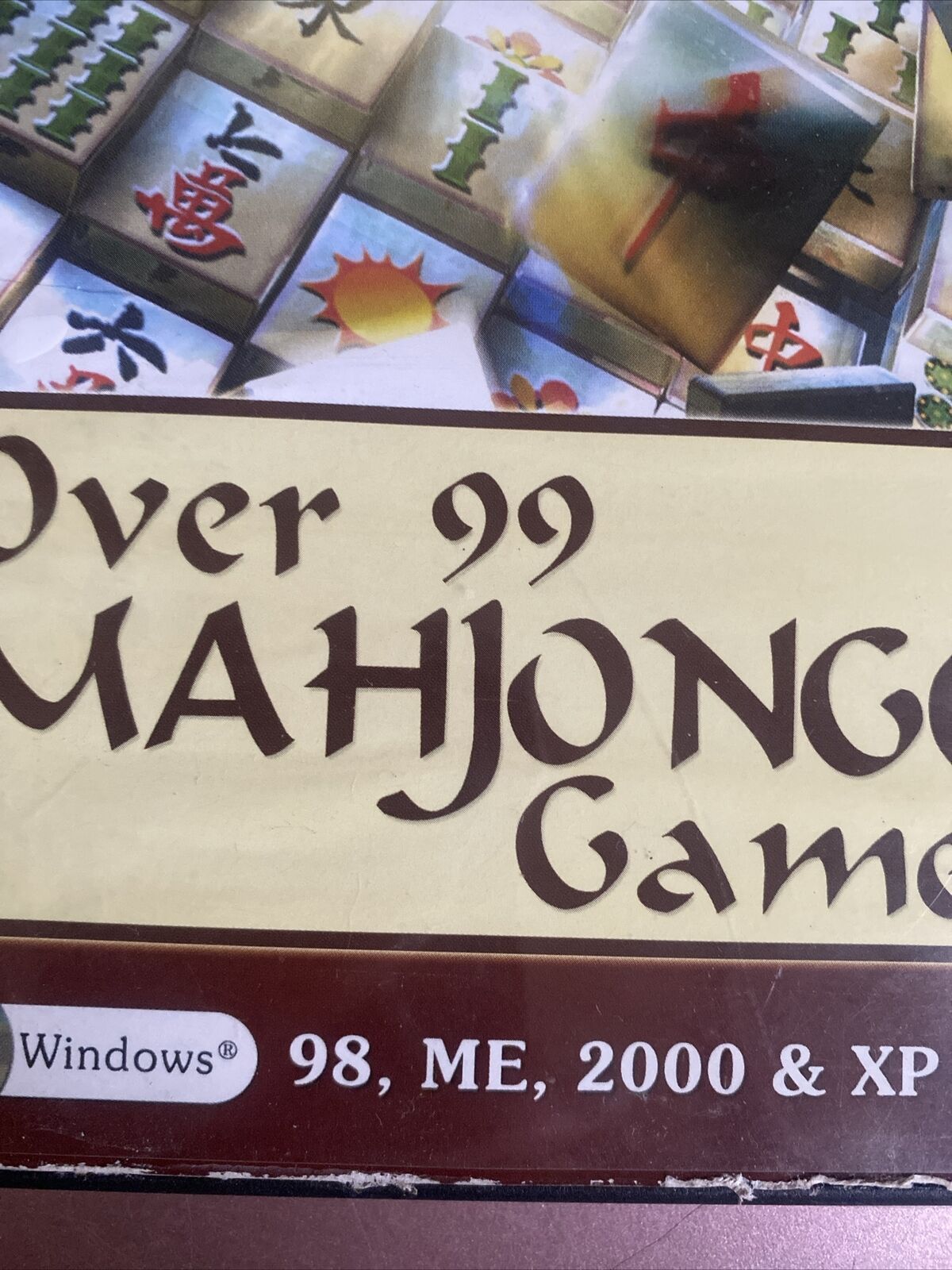 Over 99 MahJongg Games 3D Disc Manual Video Puzzle Mah Jong 2002 Windows 98 2000