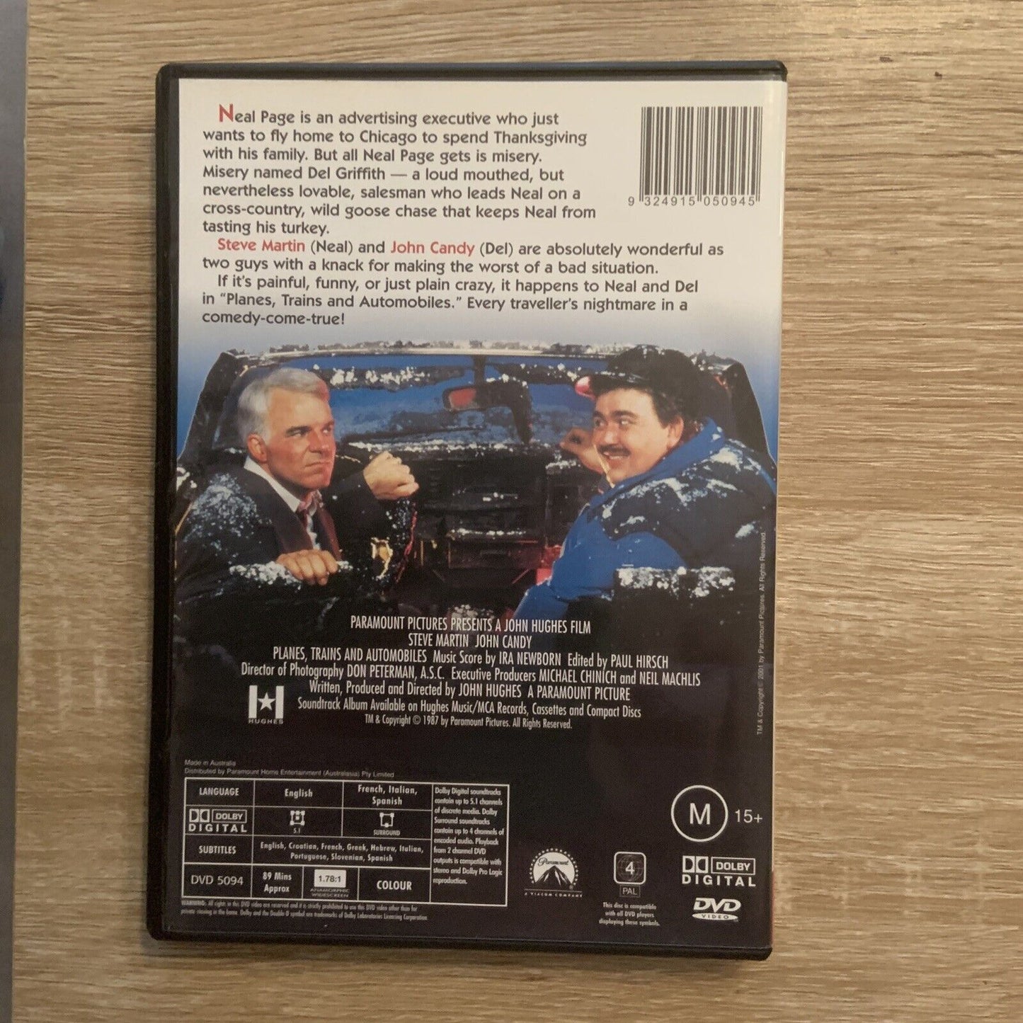 DVD PLANES TRAINS AND AUTOMOBILES 1987 Steve Martin John Candy R4 Cult Comedy