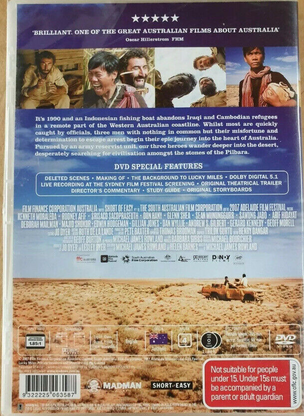 DVD LUCKY MILES Kenneth Moraleda Rodney Afif Movie 2007 Australia Boats