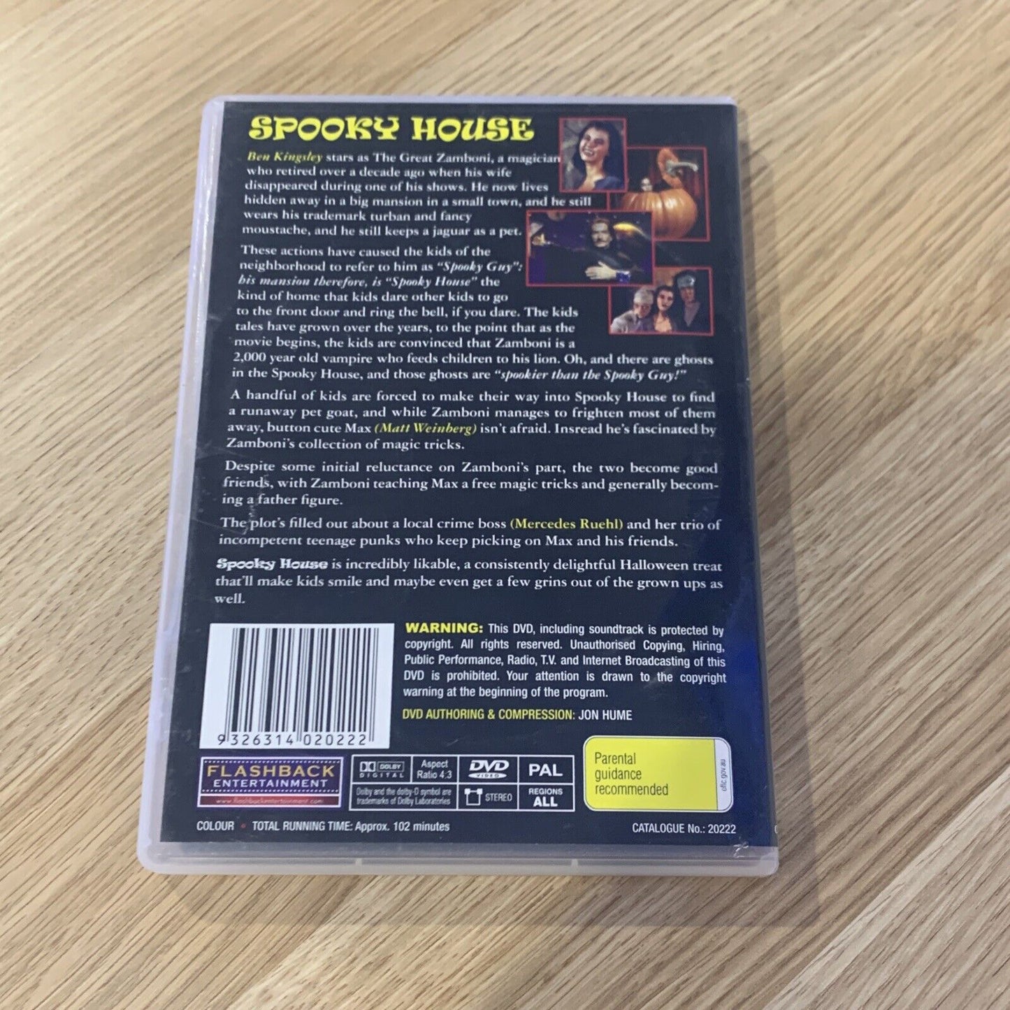 DVD SPOOKY HOUSE Ben Kingsley Mercedes Ruehl Region ALL Magical Adventure