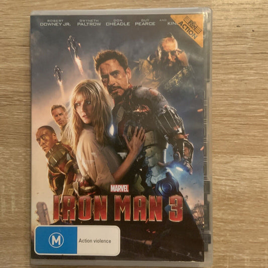 DVD IRON MAN 3 Marvel Superhero Action Adventure Violence Super Powers