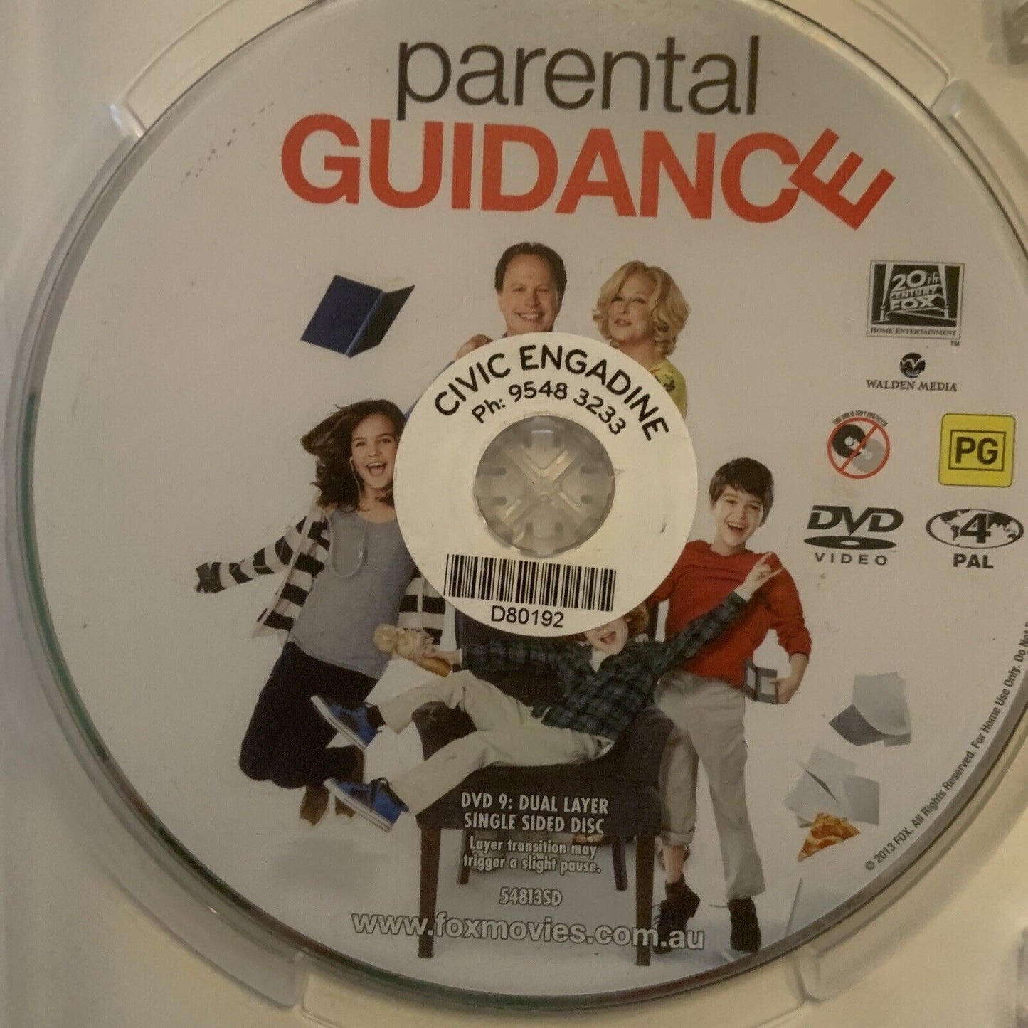 DVD PARENTAL GUIDANCE Billy Crystal Bette Midler Marisa Tomei Family Comedy