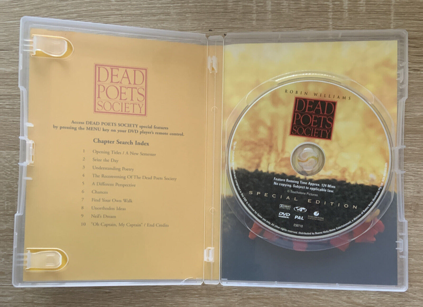 DVD DEAD POETS SOCIETY Robin Williams Ethan Hawke DVD R4 Movie Drama