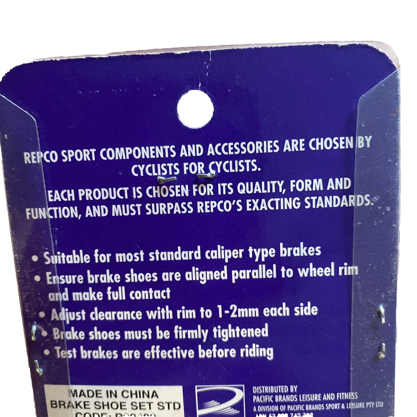 REPCO SPORT Standard Caliper Brake Shoe Set Bike Bicycle Pads Old School NEW