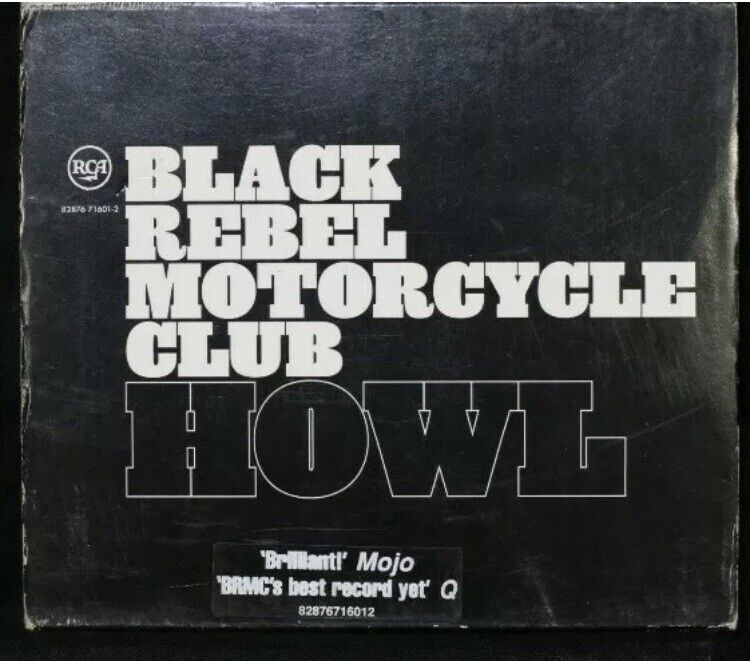 CD BLACK REBEL MOTORCYCLE CLUB ‎”HOWL” Music in jewel case w slip cover POSTER
