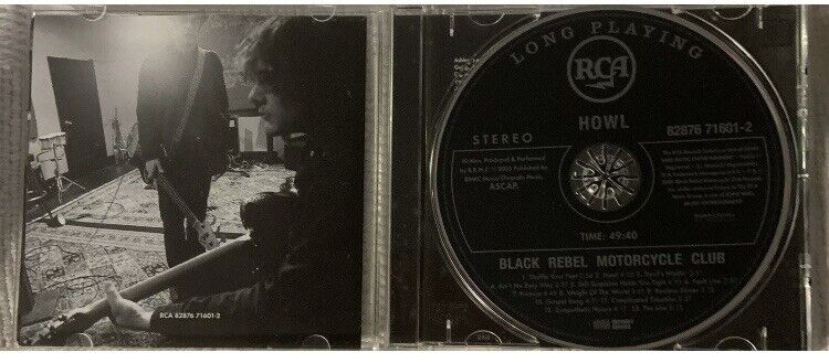 CD BLACK REBEL MOTORCYCLE CLUB ‎”HOWL” Music in jewel case w slip cover POSTER