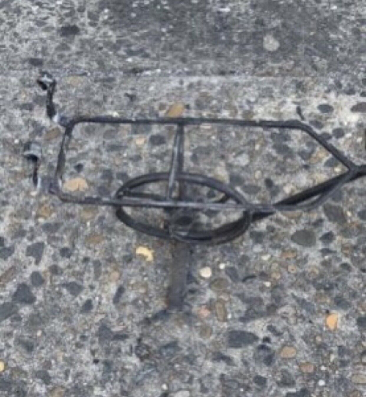 Bicycle Plant Stand Vintage Wrought Iron Black 52cm W Basket Garden Pot Holder