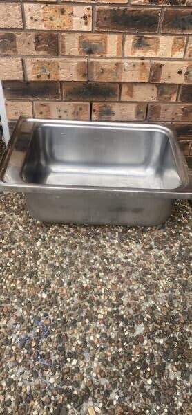 Retro Clarks Stainless Steel Laundry Sink Tub right or left hand side 54 x 37cm