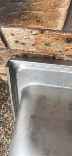 Retro Clarks Stainless Steel Laundry Sink Tub right or left hand side 54 x 37cm