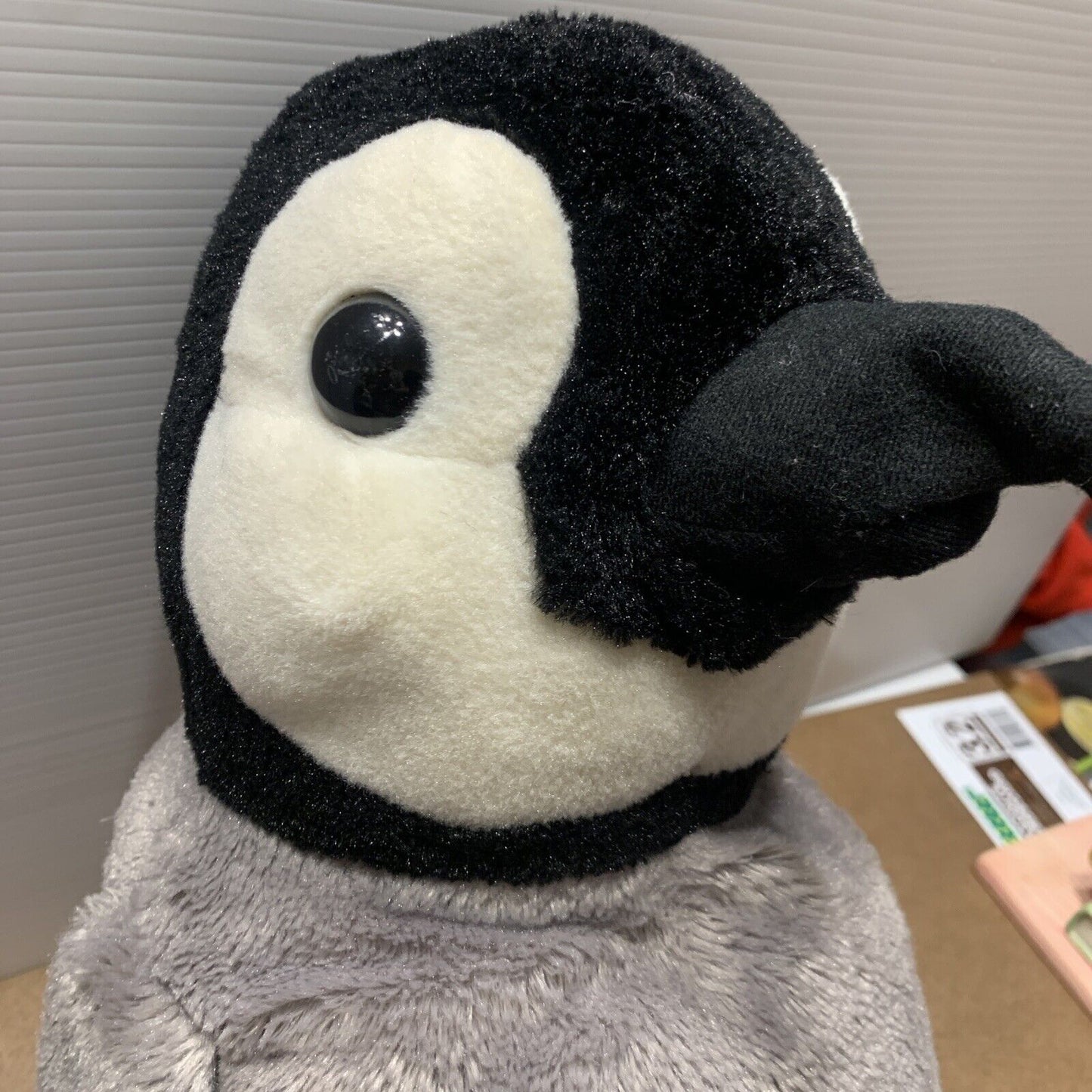 Plush Toy 40cm PENGUIN 2012 Sea World Australia Grey Black White Animal Aussie