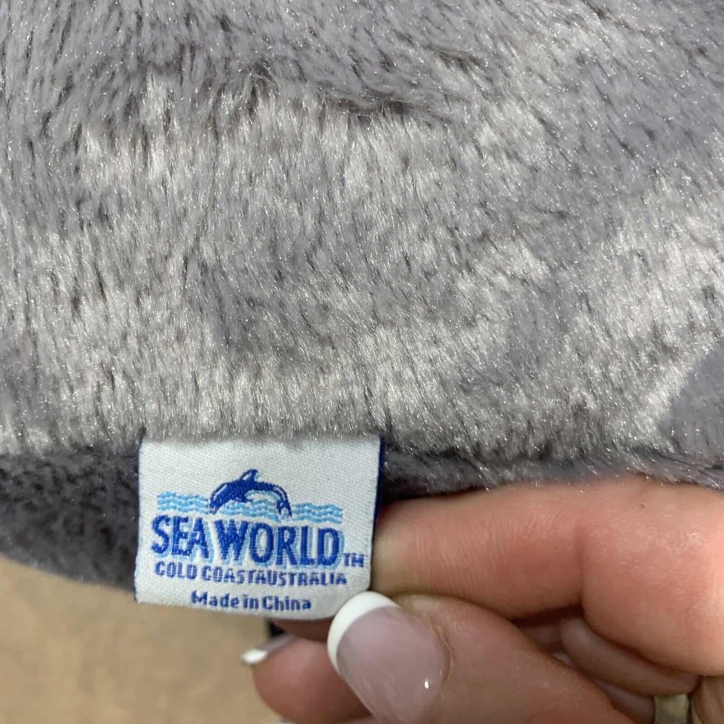 Plush Toy 40cm PENGUIN 2012 Sea World Australia Grey Black White Animal Aussie