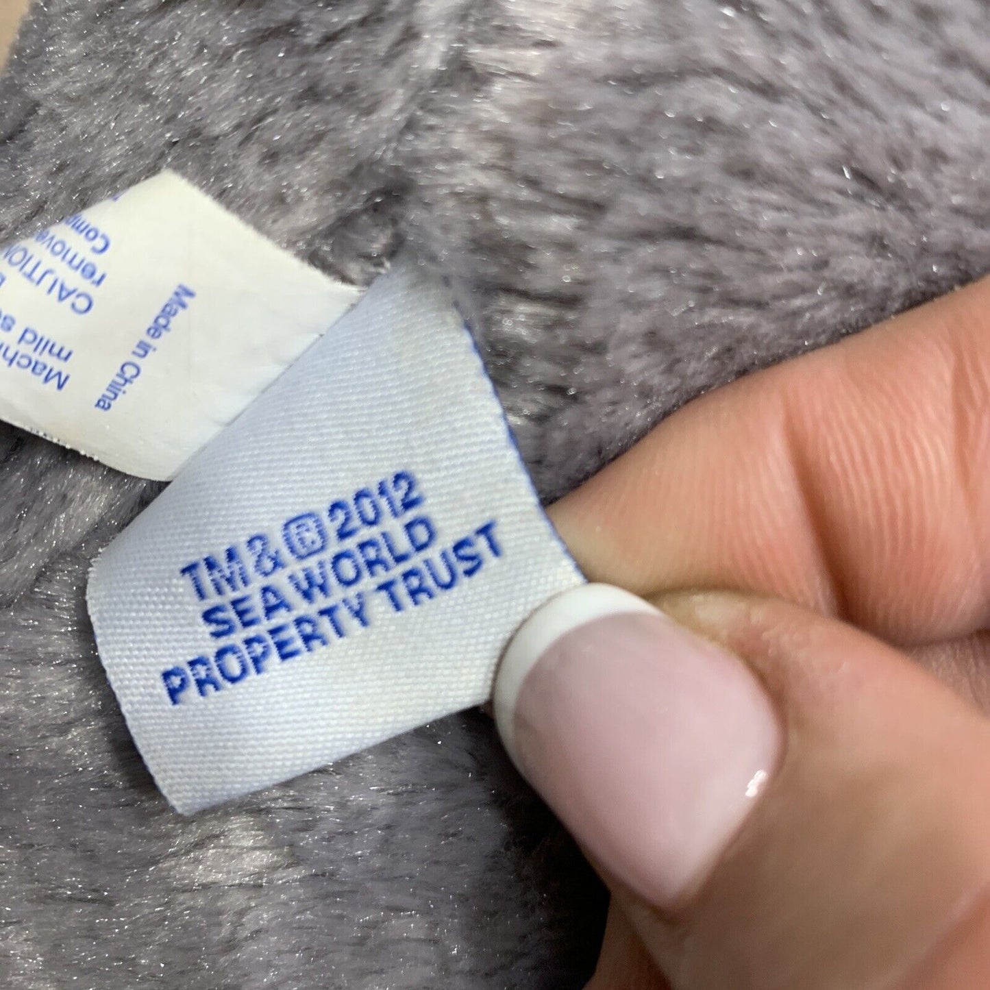Plush Toy 40cm PENGUIN 2012 Sea World Australia Grey Black White Animal Aussie