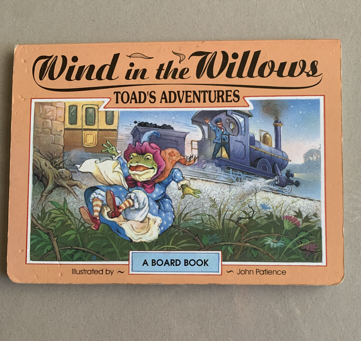 Toad's Adventures illustrated by John Patience Board Book 1996 5 Double Pages