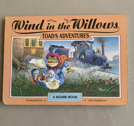 Toad's Adventures illustrated by John Patience Board Book 1996 5 Double Pages