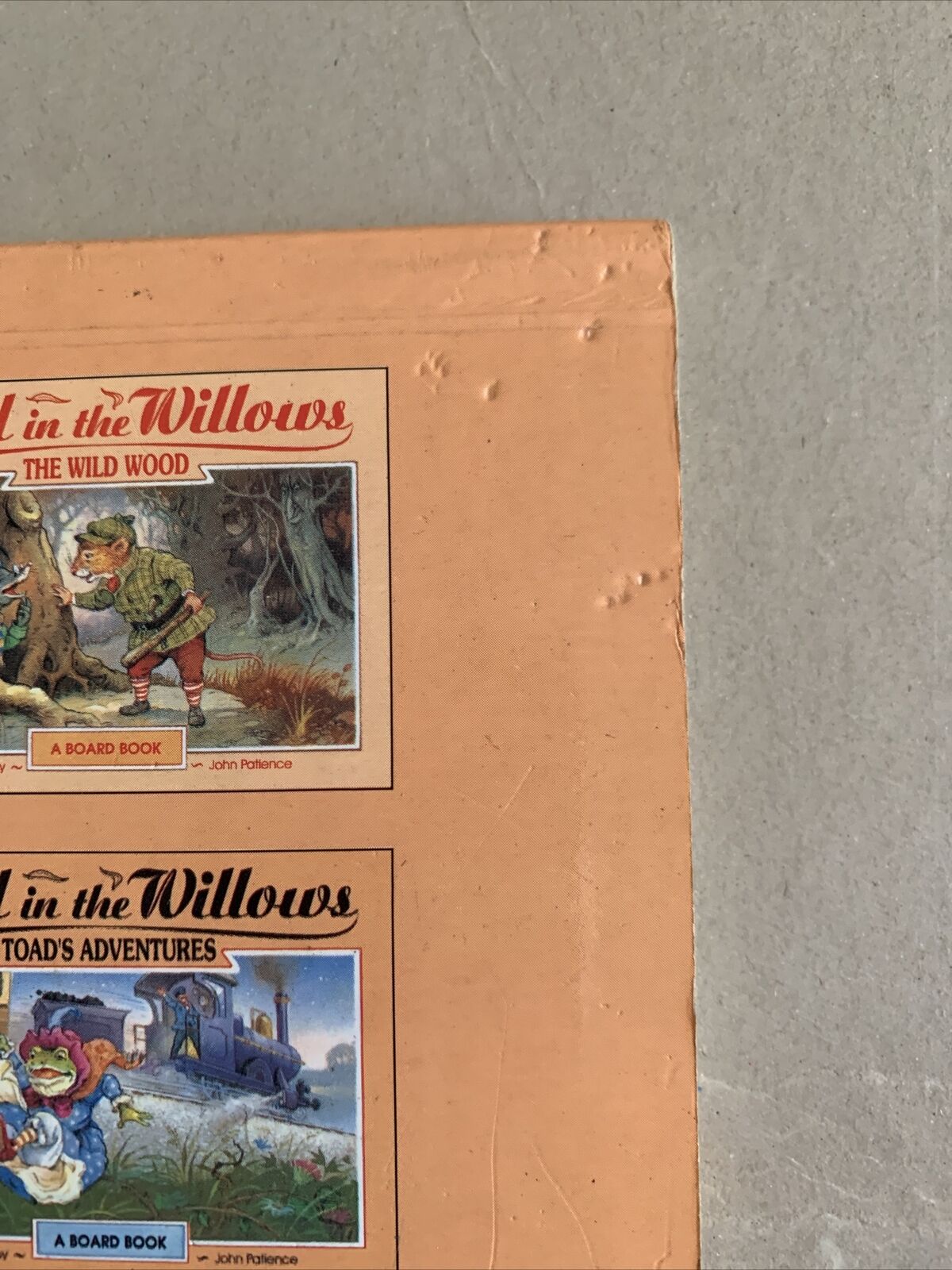 Toad's Adventures illustrated by John Patience Board Book 1996 5 Double Pages