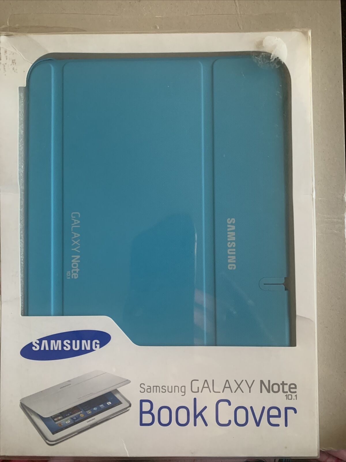 Samsung Galaxy Note 10.1 2013 Edition Book Cover Aqua Blue In Box NEW