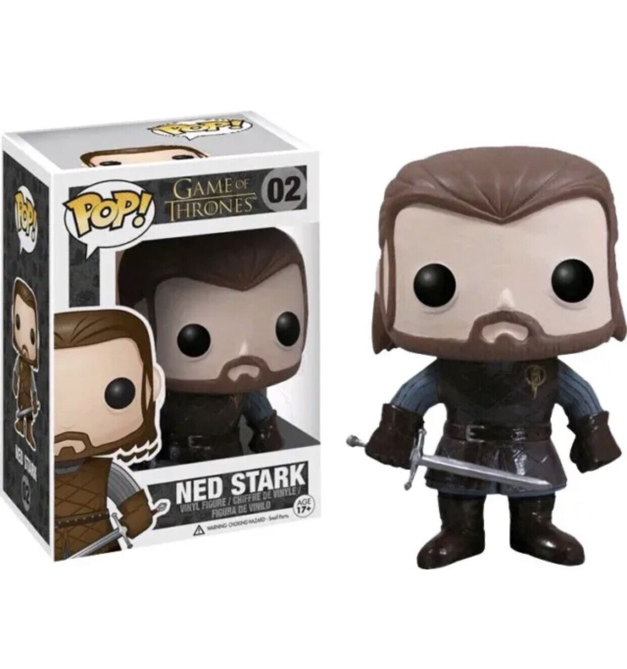 2012 Game of Thrones Funko Pop Ned Stark #02 New In Box Not Perfect Package Pics