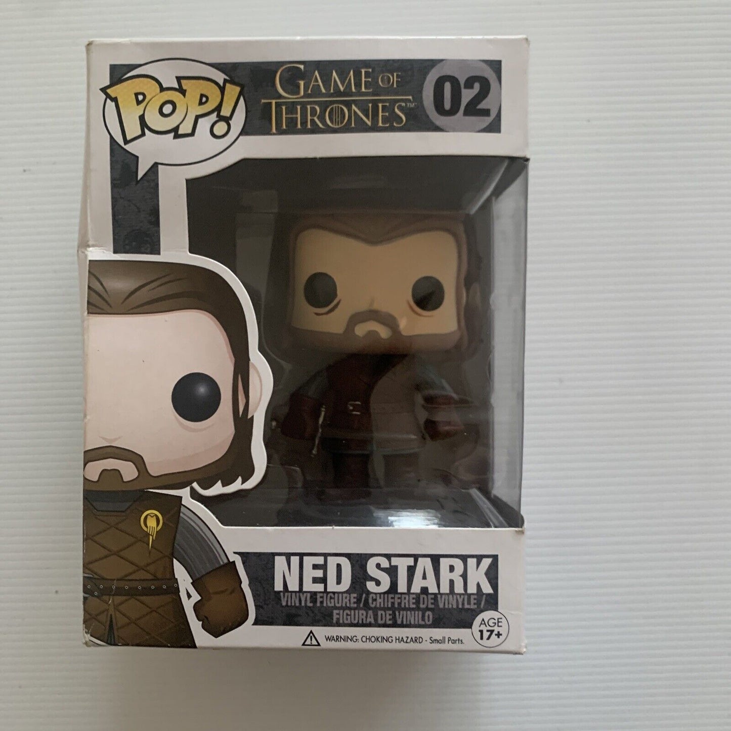 2012 Game of Thrones Funko Pop Ned Stark #02 New In Box Not Perfect Package Pics