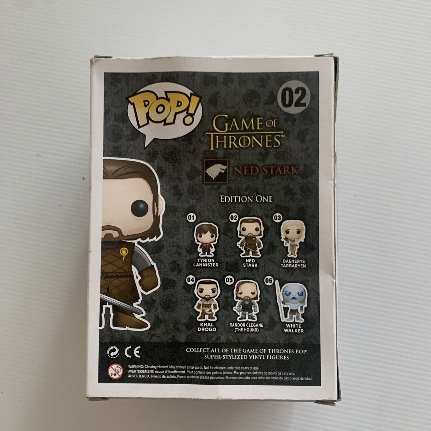 2012 Game of Thrones Funko Pop Ned Stark #02 New In Box Not Perfect Package Pics