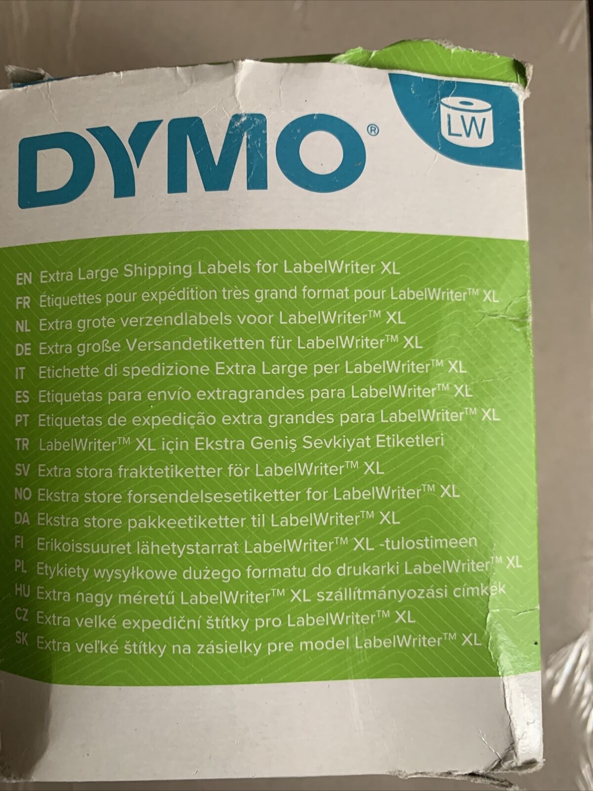 DYMO Genuine LabelWriter 4XL 220 Shipping Label Roll 104X159mm Shelf Wear To Box
