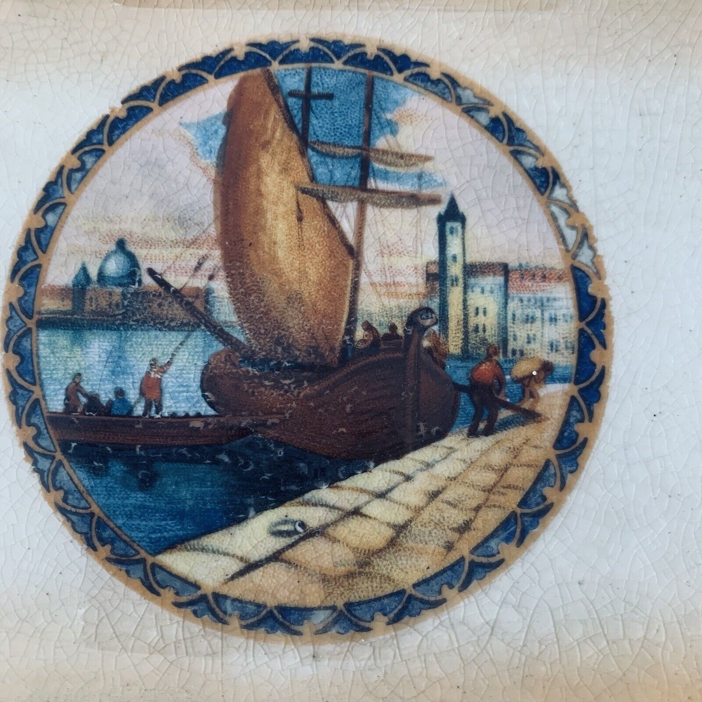 Empire Works Stoke-on-Trent Lustre Serving Tray 32x15cm 8ENGLAND30 Chips Read