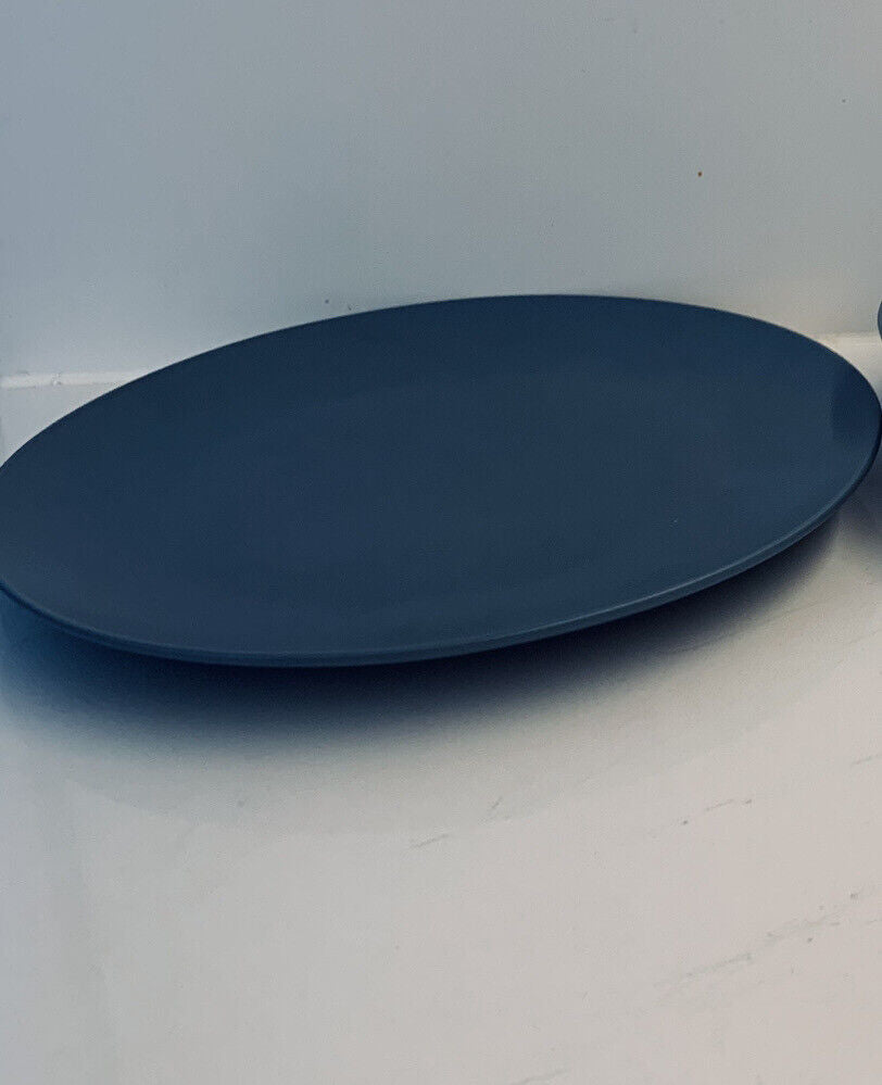 10x 26cm Matte Gloss Dinnerware Dinner Plate Grey Stoneware Beautiful