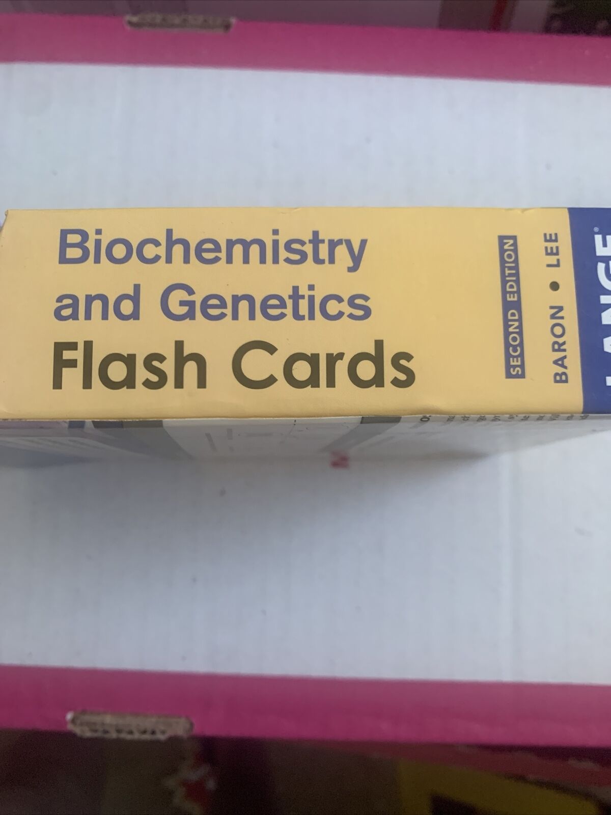 LANGE Biochemistry and Genetics Flash Cards 2nd Edition by Suzanne Baron  2013