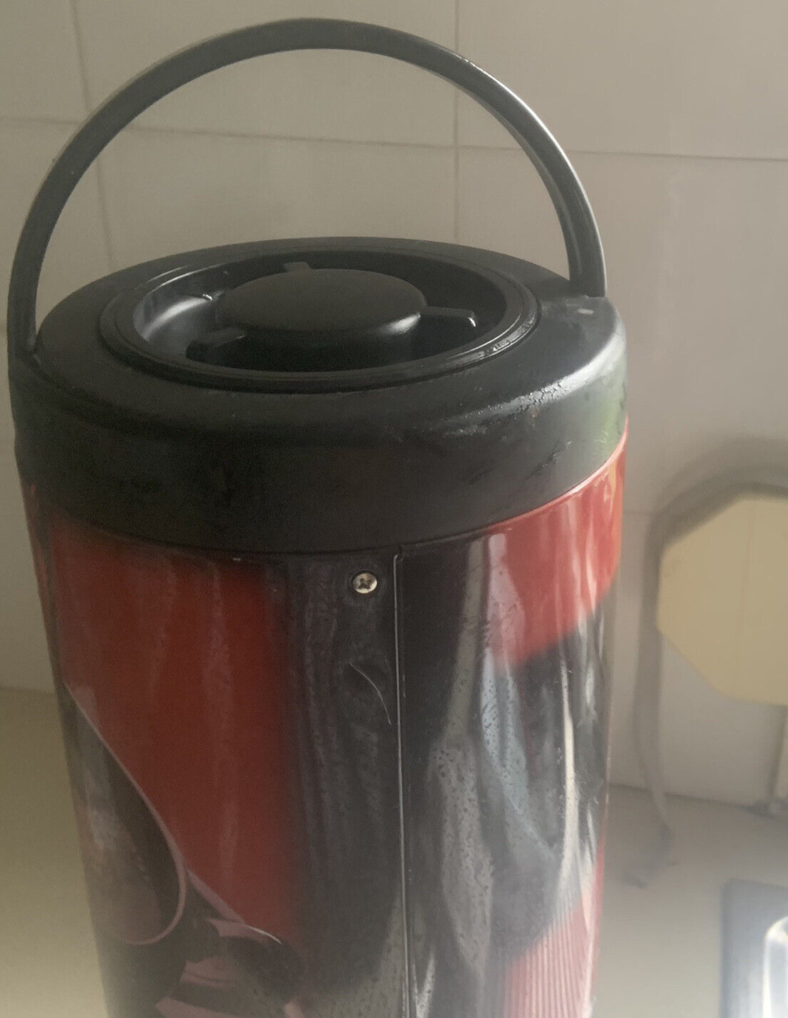 Vintage 42cm Nescafe ZQUIRUSHI Thermos Coffee Dispenser Maker W  Handle Promo