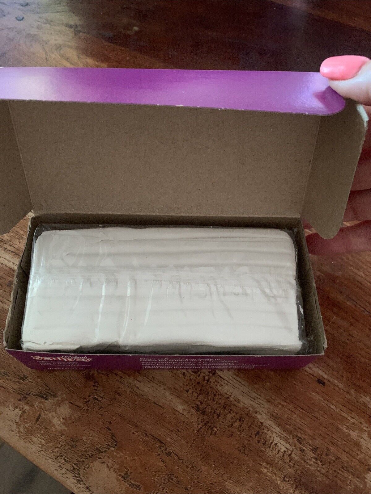 Original SCULPEY Oven Bake Clay White 454g Box Stays Soft Until You Bake It NEW