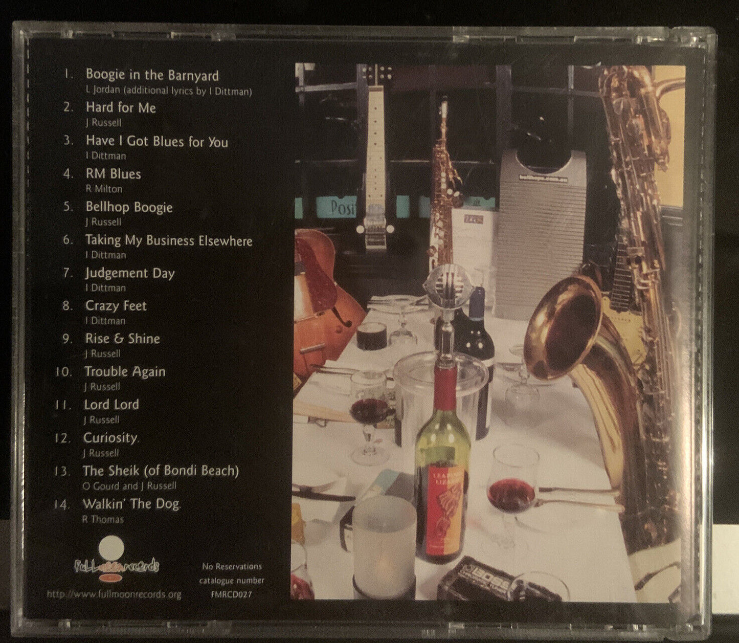 CD THE BELLHOPS No Reservations Music Audio Album 14 Tracks