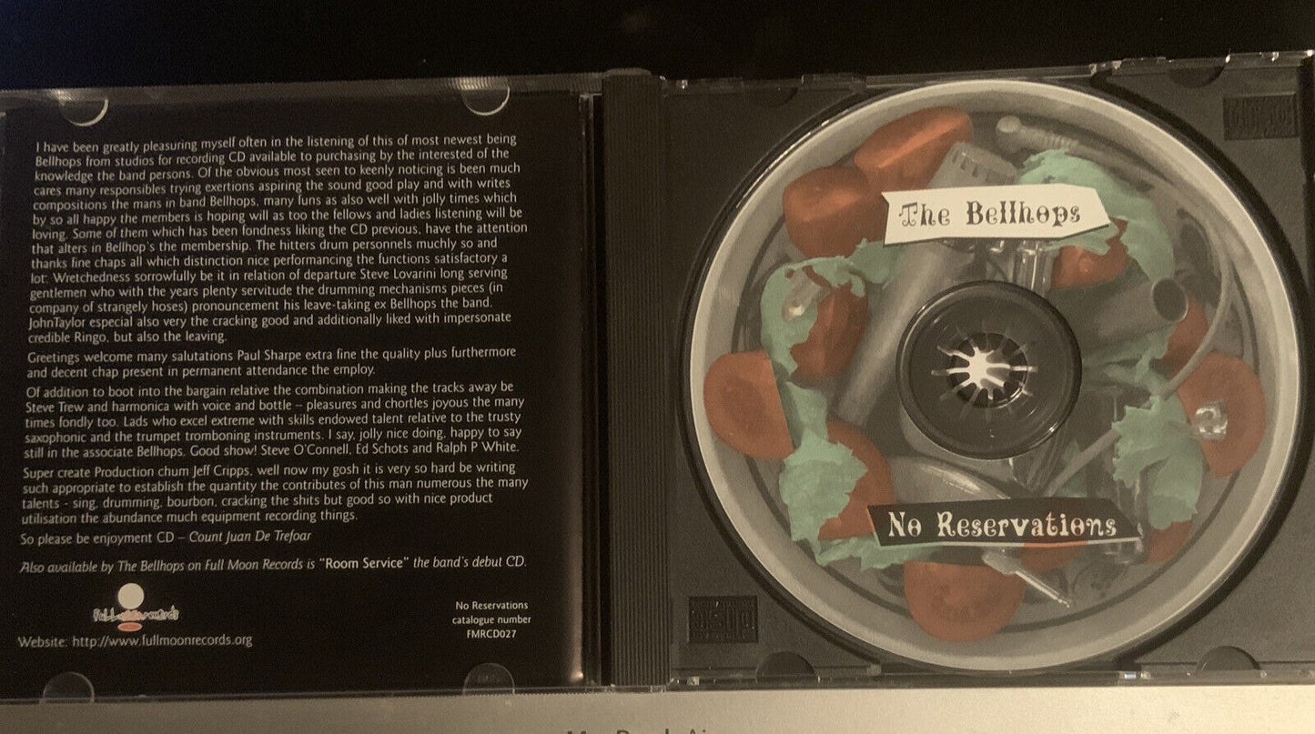 CD THE BELLHOPS No Reservations Music Audio Album 14 Tracks