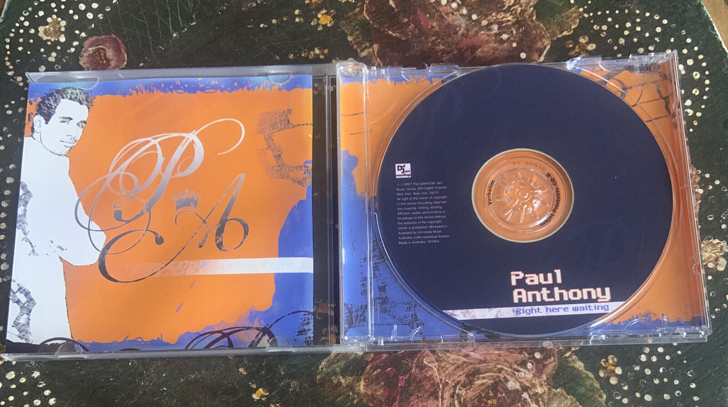 CD PAUL ANTHONY ADAMS Right Here Waiting Audio Music Album Cleaned Disc 2007